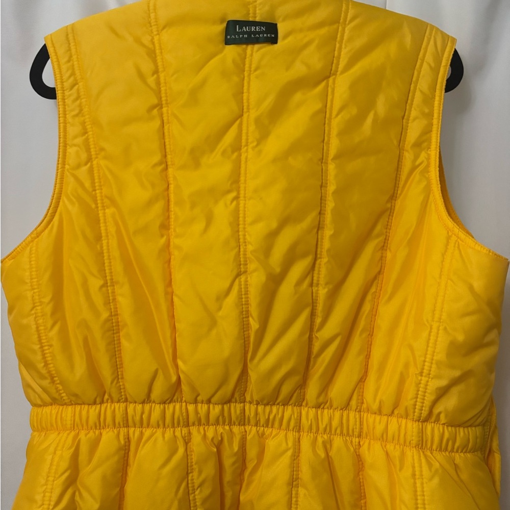 Ralph Lauren Vibrant Yellow Quilted Vest